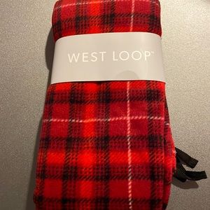 Women’s Lounge Pants, black and red, size M/L, waist 32 inches